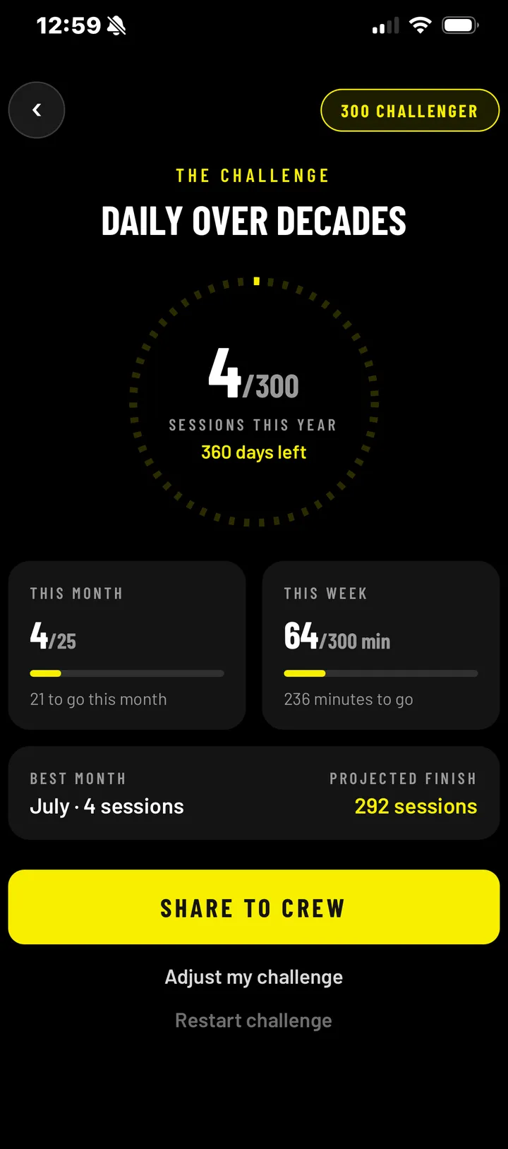 Daily Over Decades challenge keeping you consistent