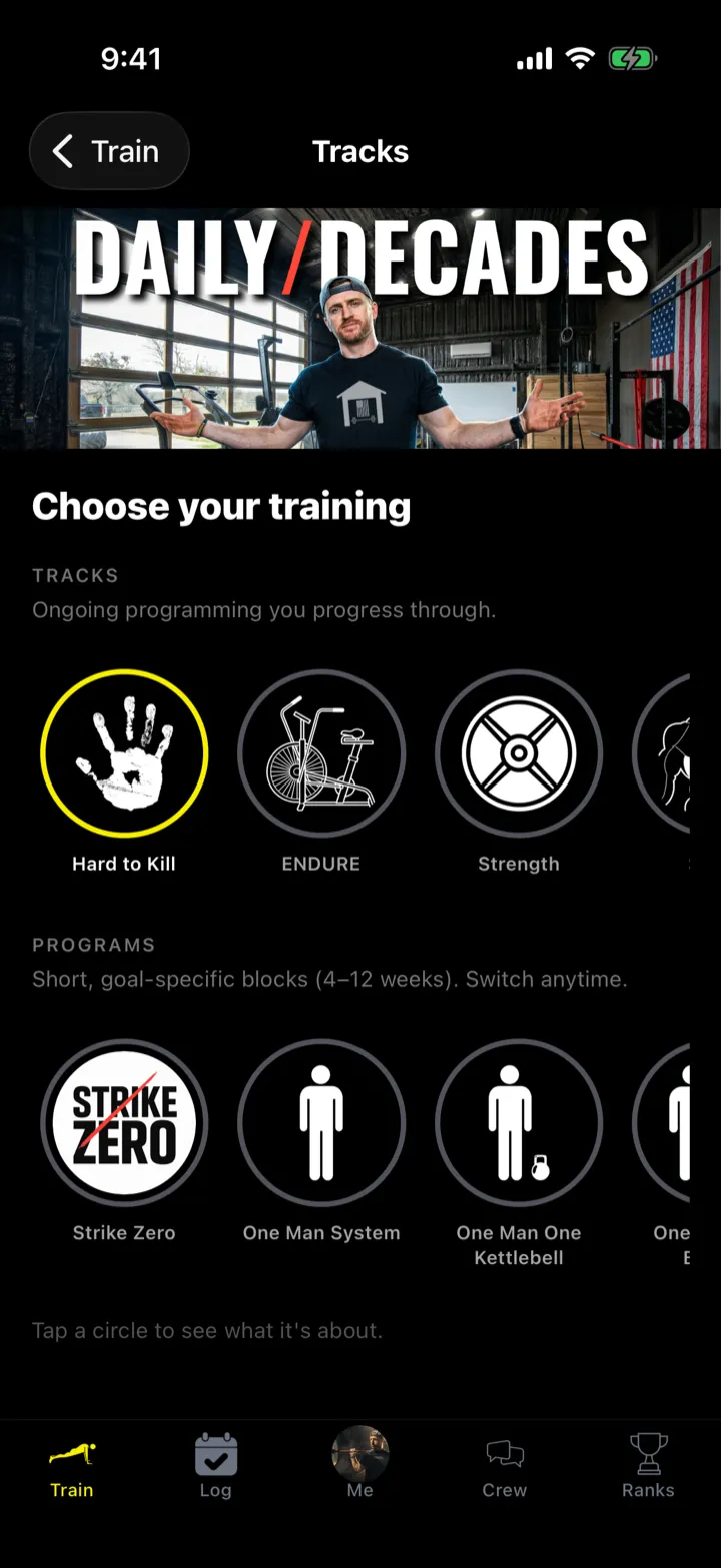 One Man System in the app program chooser